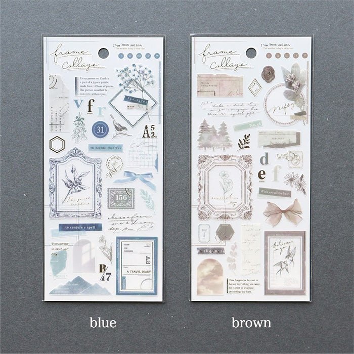 Stickers Frame collage - Brown - 3 - Mind Wave - Tidformera