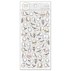 Stickers Mame - Mame - Animal Sticker - Shimaenaga från Mind Wave. Ett ark med klistermärken med vita fåglar på. - Tidformera