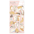 Stickers Ohirune family sticker - Nekozaki - san family från Mind Wave. Ark med klistermärken med katter på - Tidformera