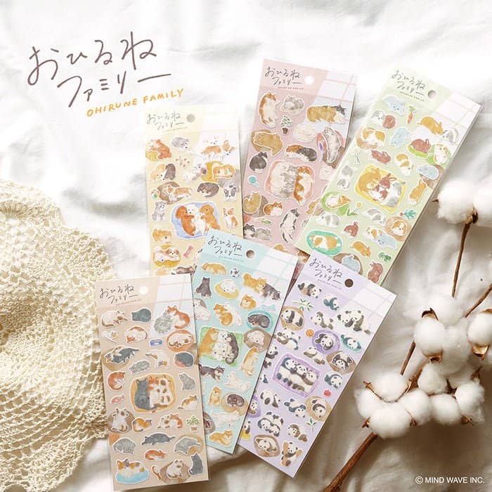 Stickers Ohirune family sticker - Nekozaki - san family - 2 - Mind Wave - Tidformera