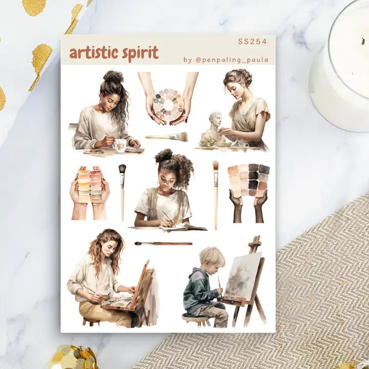 Stickers - Penpaling Paula - Artistic Spirit - 1 - Penpaling Paula - Tidformera