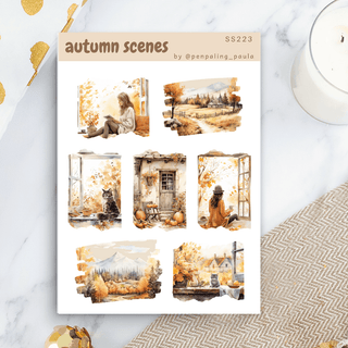 Stickers - Penpaling Paula - Autumn scenes - 1 - Penpaling Paula - Tidformera