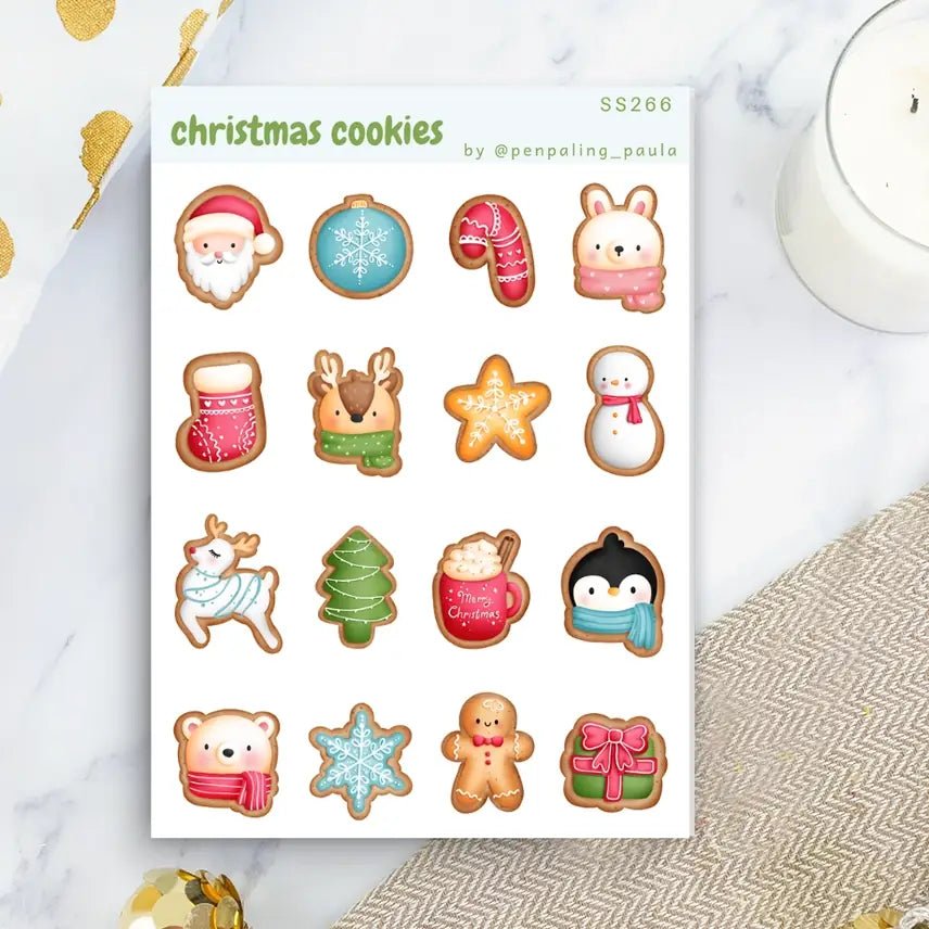 Stickers - Penpaling Paula - Christmas Cookies - 1 - Penpaling Paula - Tidformera