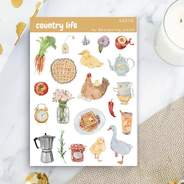 Stickers - Penpaling Paula - Country Life - 1 - Penpaling Paula - Tidformera