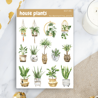 Stickers - Penpaling Paula - House plants - 1 - Penpaling Paula - Tidformera