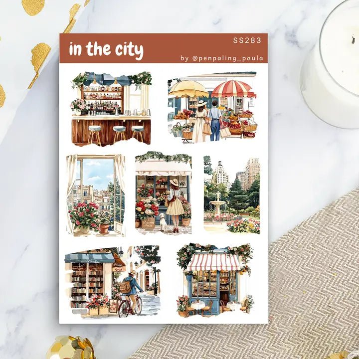 Stickers - Penpaling Paula - In the City - 1 - Penpaling Paula - Tidformera