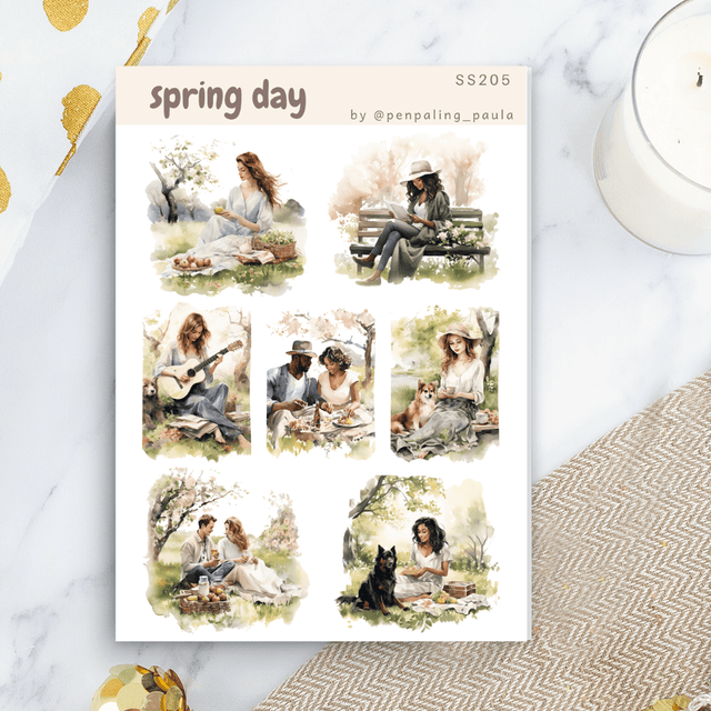 Stickers - Penpaling Paula - Spring day - 1 - Penpaling Paula - Tidformera