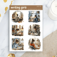 Stickers - Penpaling Paula - Writing girls - 1 - Penpaling Paula - Tidformera