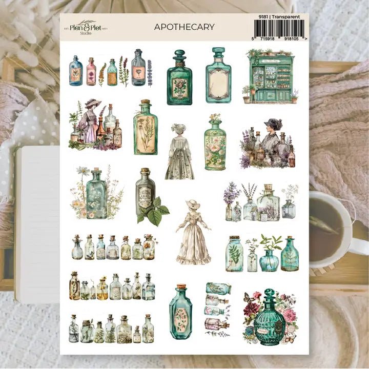 Stickers Plan & Plot Studio Vinyl - Apothecary - 1 - Plan & Plot Studio - Tidformera