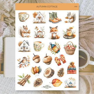 Stickers Plan & Plot Studio Vinyl - Autumn Cottage - 1 - Plan & Plot Studio - Tidformera