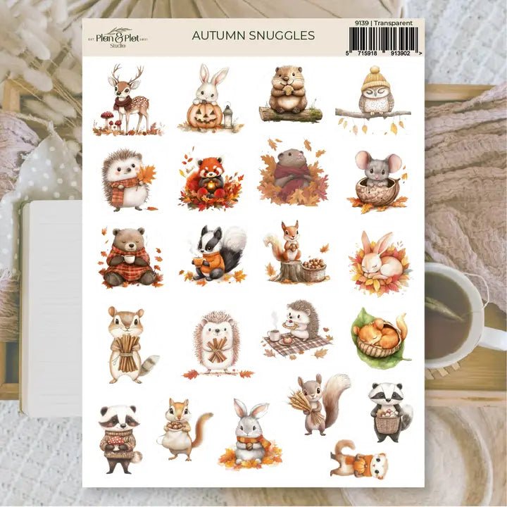 Stickers Plan & Plot Studio Vinyl - Autumn Snuggles - 1 - Plan & Plot Studio - Tidformera