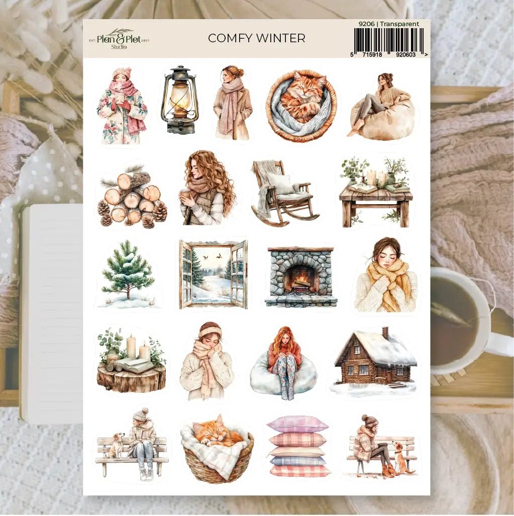 Stickers Plan & Plot Studio Vinyl - Comfy Winter - 1 - Plan & Plot Studio - Tidformera