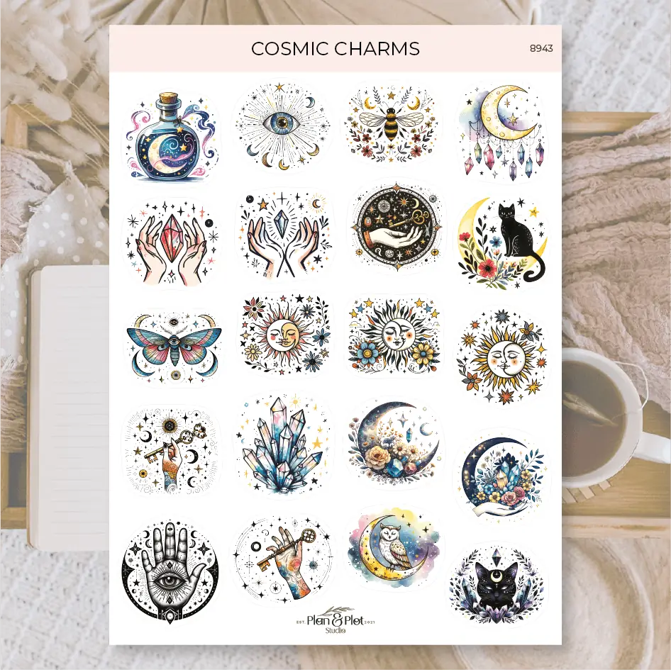 Stickers Plan & Plot Studio - Vinyl - Cosmic charms - 1 - Plan & Plot Studio - Tidformera