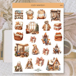 Stickers Plan & Plot Studio Vinyl - Cozy Winter 1 - 1 - Plan & Plot Studio - Tidformera