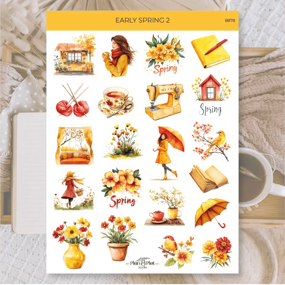 Stickers Plan & Plot Studio Vinyl - Early spring 2 - 2 - Plan & Plot Studio - Tidformera