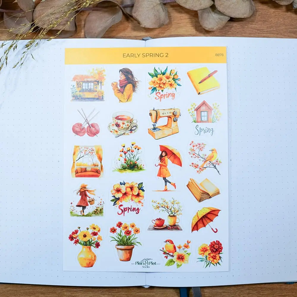 Stickers Plan & Plot Studio Vinyl - Early spring 2 - 6 - Plan & Plot Studio - Tidformera