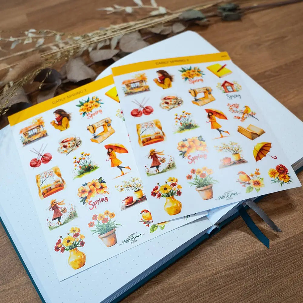 Stickers Plan & Plot Studio Vinyl - Early spring 2 - 4 - Plan & Plot Studio - Tidformera