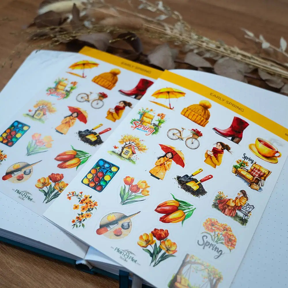 Stickers Plan & Plot Studio Vinyl - Early spring - 2 - Plan & Plot Studio - Tidformera
