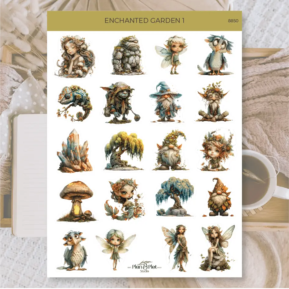 Stickers Plan & Plot Studio - Vinyl - Enchanted garden 1 - 1 - Plan & Plot Studio - Tidformera