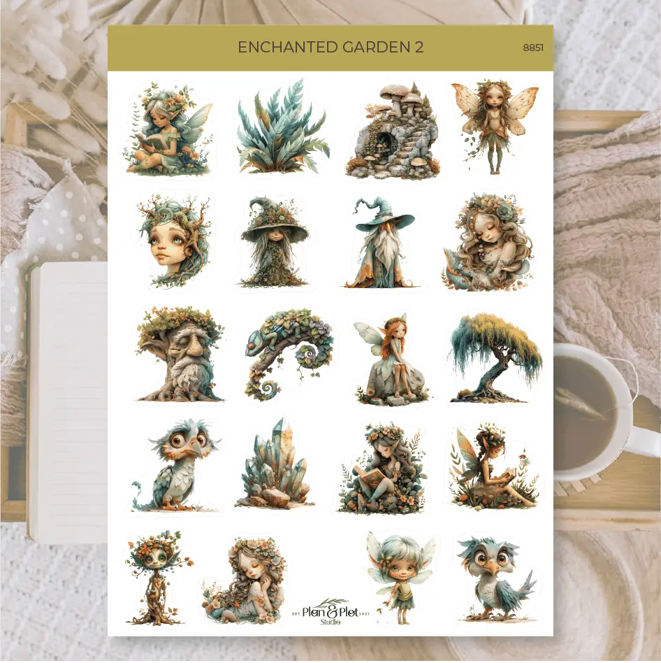 Stickers Plan & Plot Studio - Vinyl - Enchanted garden 2 - 1 - Plan & Plot Studio - Tidformera