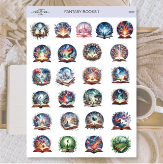 Stickers Plan & Plot Studio - Vinyl - Fantasy books 1 - 1 - Plan & Plot Studio - Tidformera