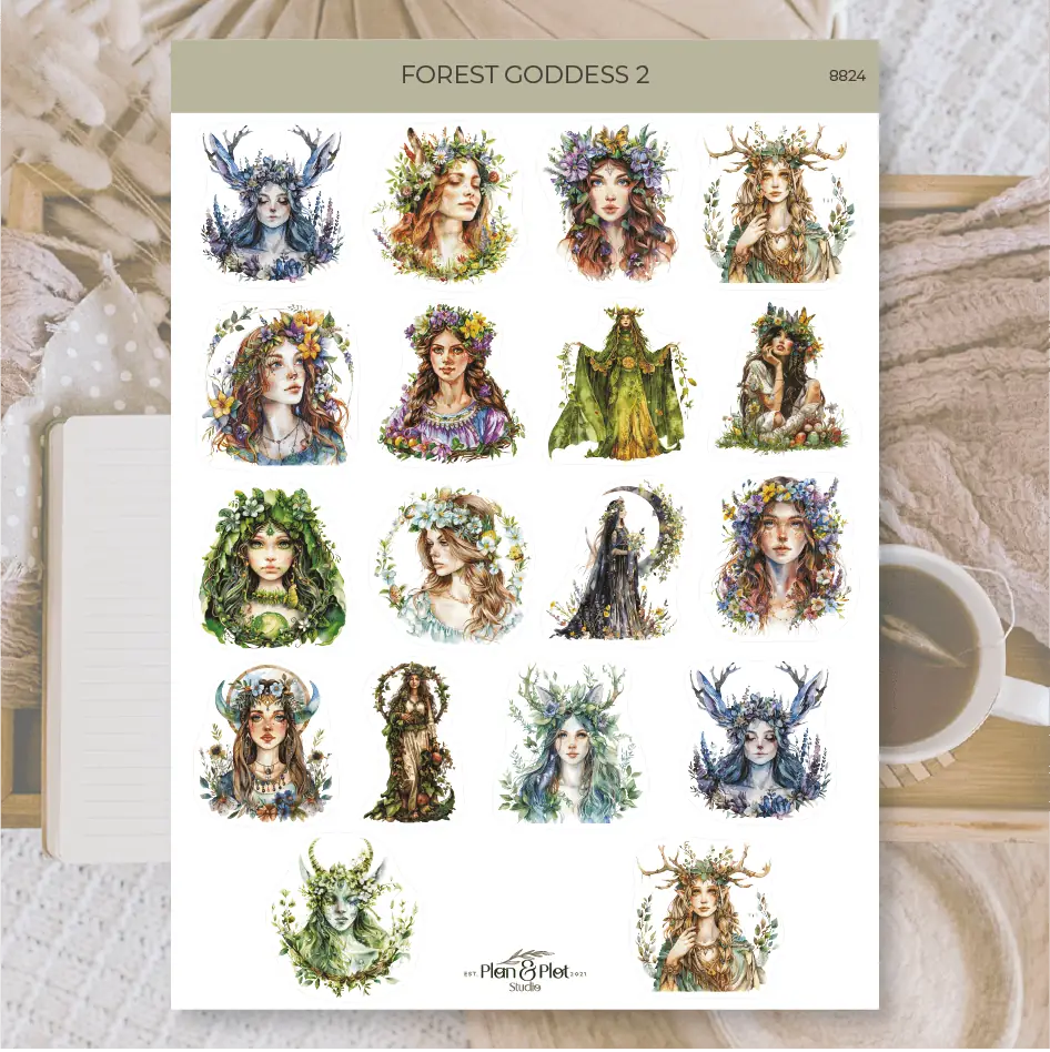 Stickers Plan & Plot Studio - Vinyl - Forest goddess 2 - 1 - Plan & Plot Studio - Tidformera