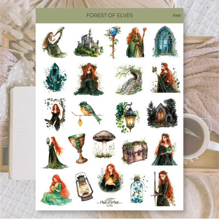Stickers Plan & Plot Studio Vinyl - Forest of elves - 1 - Plan & Plot Studio - Tidformera