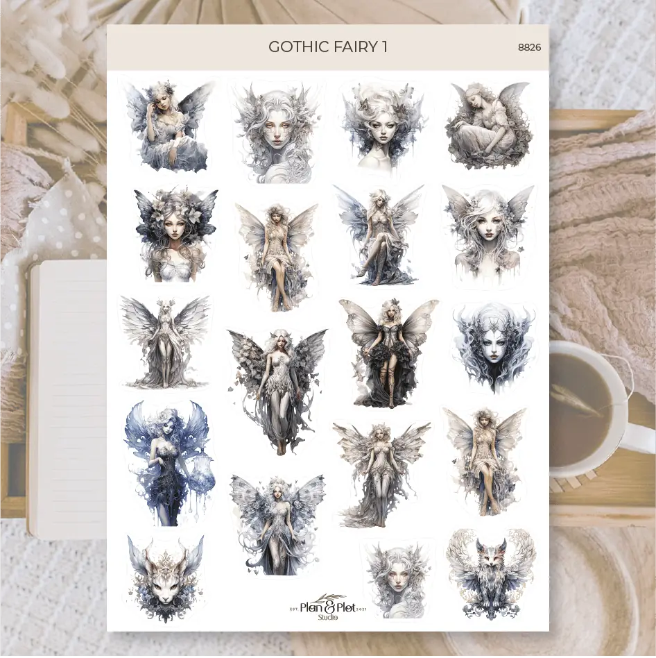 Stickers Plan & Plot Studio Vinyl - Gothic fairy 1 - 1 - Plan & Plot Studio - Tidformera