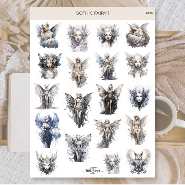 Stickers Plan & Plot Studio Vinyl - Gothic fairy 1 - 1 - Plan & Plot Studio - Tidformera