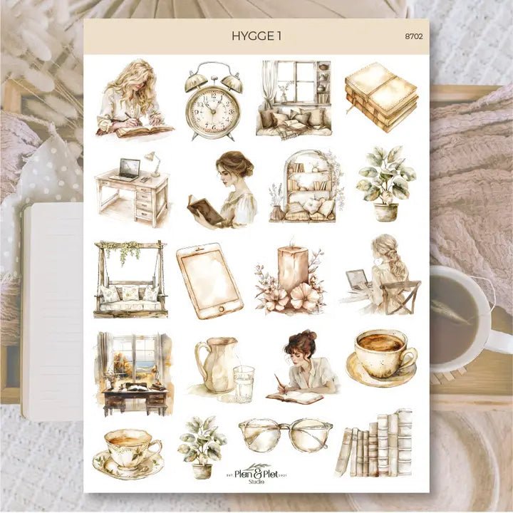 Stickers Plan & Plot Studio Vinyl - Hygge 1 - 1 - Plan & Plot Studio - Tidformera