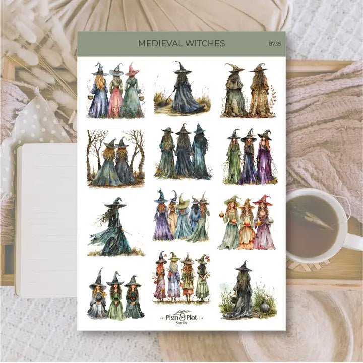Stickers Plan & Plot Studio Vinyl - Medieval Witches - 1 - Plan & Plot Studio - Tidformera