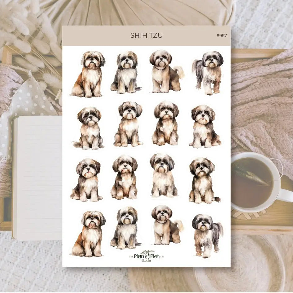 Stickers Plan & Plot Studio Vinyl - Shih Tzu - 1 - Plan & Plot Studio - Tidformera