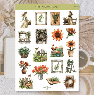 Stickers Plan & Plot Studio Vinyl - Spring botanical 1 - 1 - Plan & Plot Studio - Tidformera