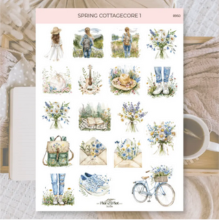 Stickers Plan & Plot Studio Vinyl - Spring Cottagecore 1 - 1 - Plan & Plot Studio - Tidformera