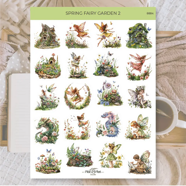 Stickers Plan & Plot Studio - Vinyl - Spring fairy garden 2 - 1 - Plan & Plot Studio - Tidformera
