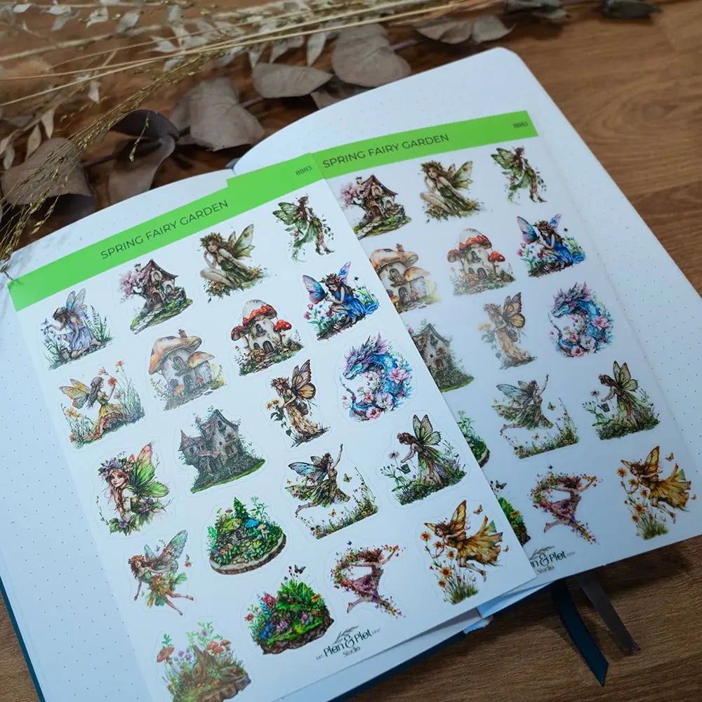 Stickers Plan & Plot Studio - Vinyl - Spring fairy garden - 4 - Plan & Plot Studio - Tidformera