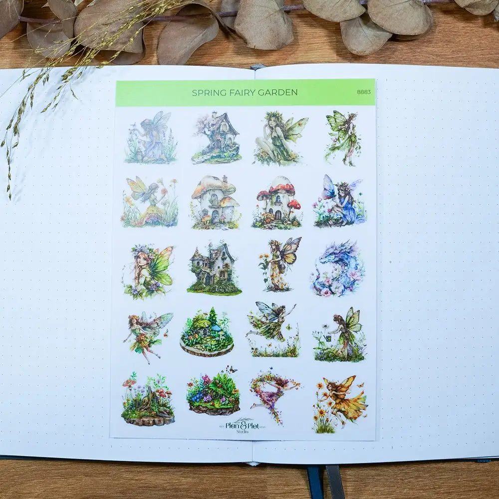 Stickers Plan & Plot Studio - Vinyl - Spring fairy garden - 1 - Plan & Plot Studio - Tidformera