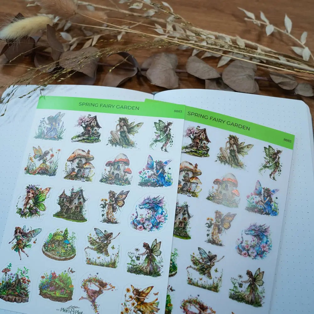Stickers Plan & Plot Studio - Vinyl - Spring fairy garden - 3 - Plan & Plot Studio - Tidformera