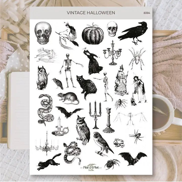 Stickers Plan & Plot Studio Vinyl - Vintage Halloween - 1 - Plan & Plot Studio - Tidformera