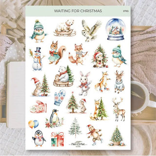 Stickers Plan & Plot Studio Vinyl - Waiting For Christmas - 1 - Plan & Plot Studio - Tidformera