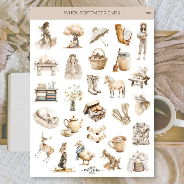 Stickers Plan & Plot Studio Vinyl - When September Ends - 1 - Plan & Plot Studio - Tidformera