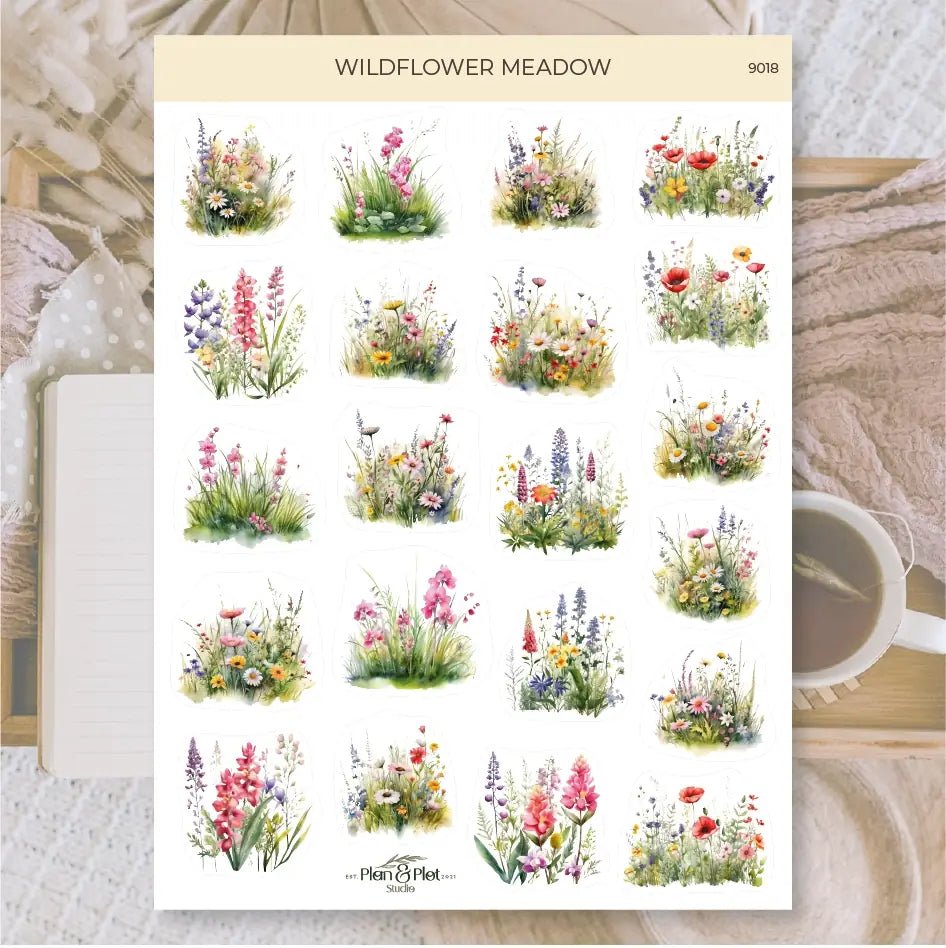 Stickers Plan & Plot Studio Vinyl - Wildflower Meadow - 1 - Plan & Plot Studio - Tidformera