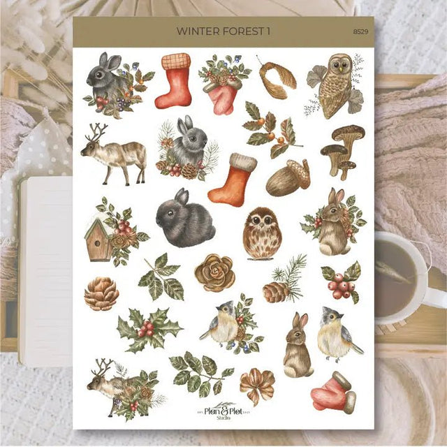 Stickers Plan & Plot Studio Vinyl - Winter Forest 1 - 1 - Plan & Plot Studio - Tidformera