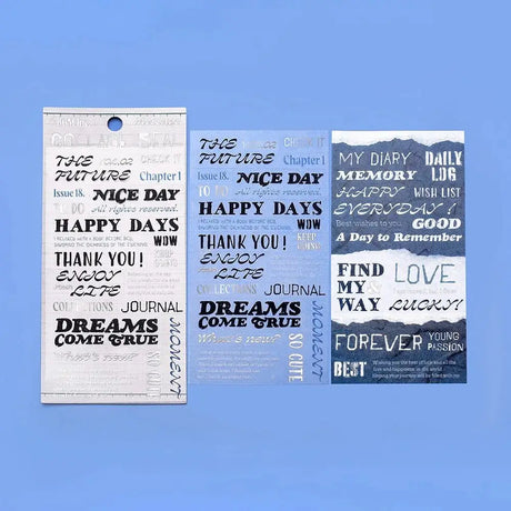 Stickers Sheet Sticker Collage - Message - 2 - BGM - Tidformera