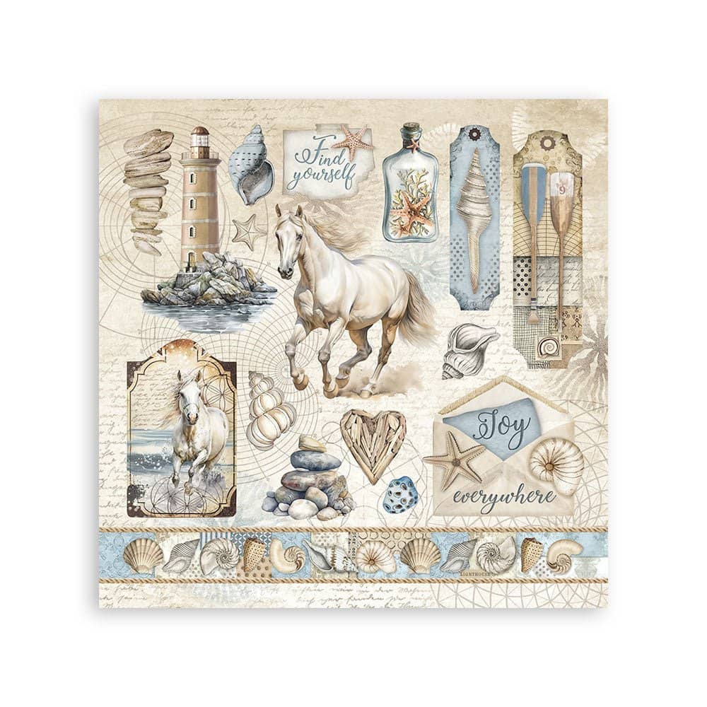 Stickers - Silent Sea - 5 - Stamperia - Tidformera