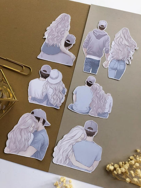 Stickers - T's Stationery - Couple - 2 - T's Stationery - Tidformera