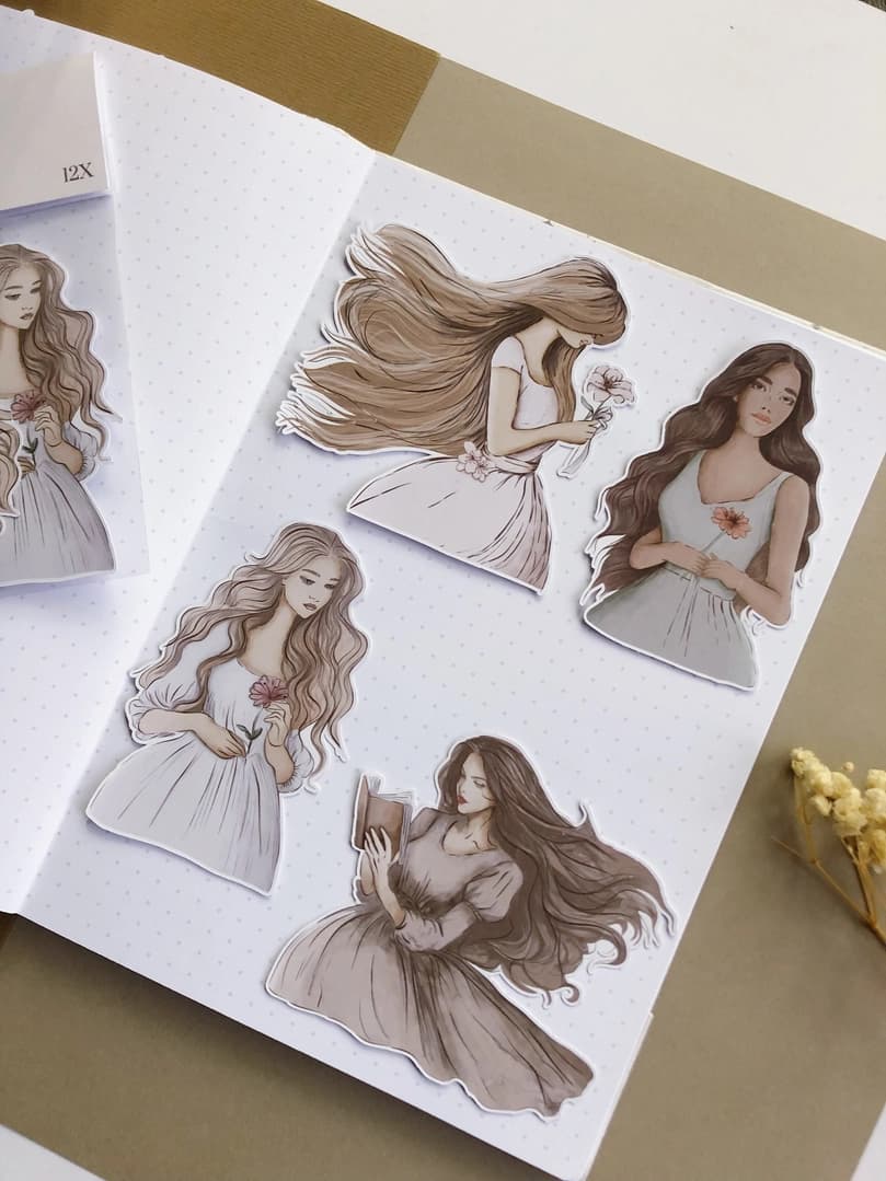 Stickers - T's Stationery - Girls - 2 - T's Stationery - Tidformera