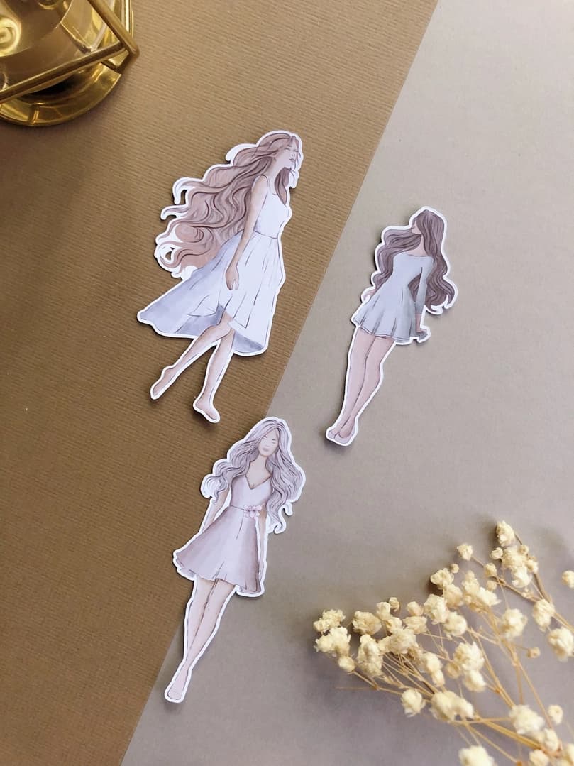 Stickers - T's Stationery - Girls - 4 - T's Stationery - Tidformera