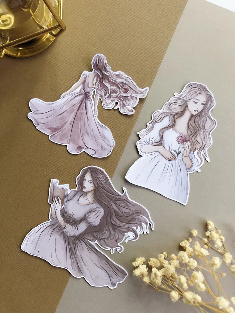 Stickers - T's Stationery - Girls - 6 - T's Stationery - Tidformera