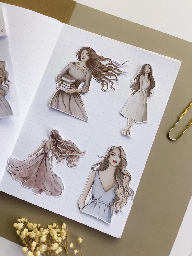 Stickers - T's Stationery - Girls - 3 - T's Stationery - Tidformera